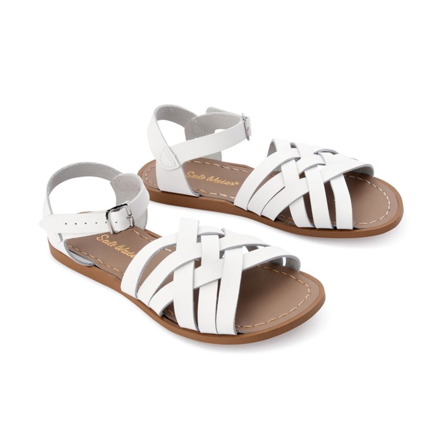 Grown Ups Saltwater Sandals | Saltwater Sandals Adults Retro White