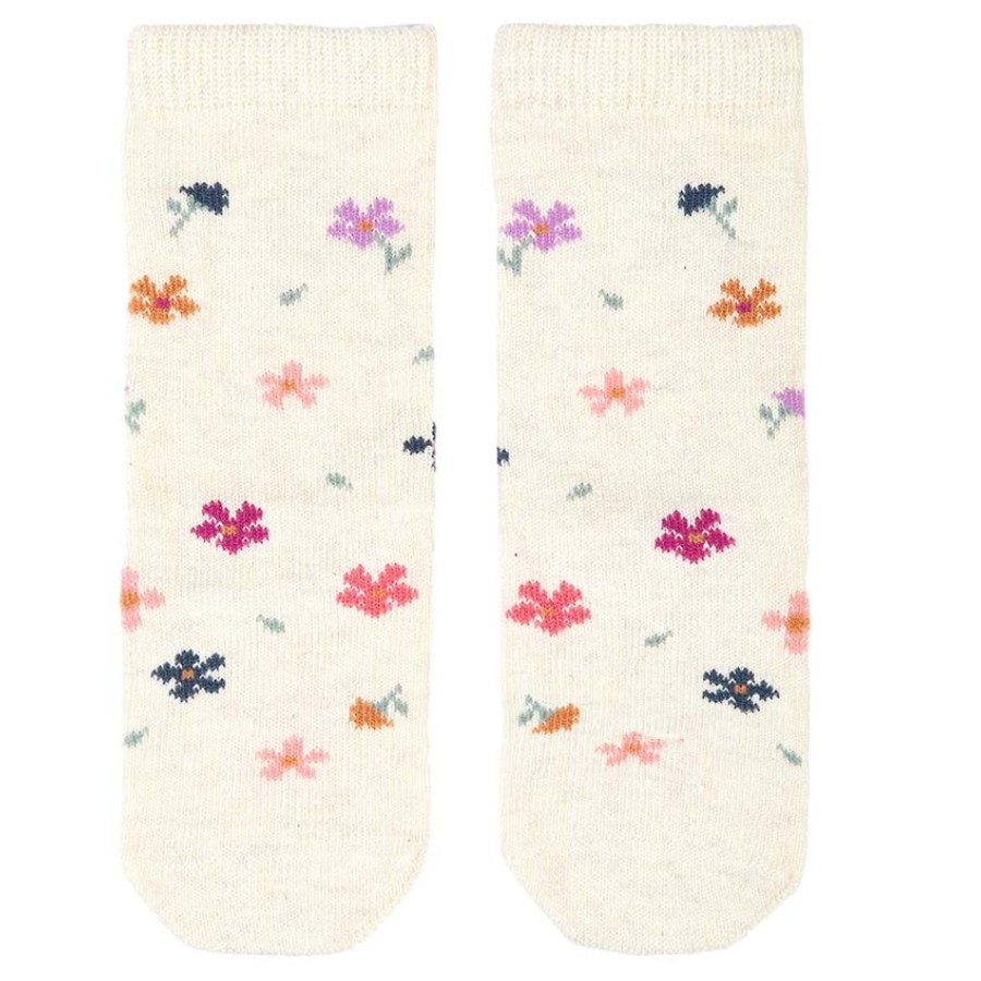 Baby [0-23M] Toshi Socks + Tights | Toshi Organic Knee Jacquard Socks - Wild Flowers