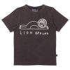 Child [2-14] Minti Tops | Minti Lion Around Tee - Black Wash