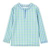 Child [2-14] Milky Swim | Milky Blue Gingham Rashie - Ice Blue