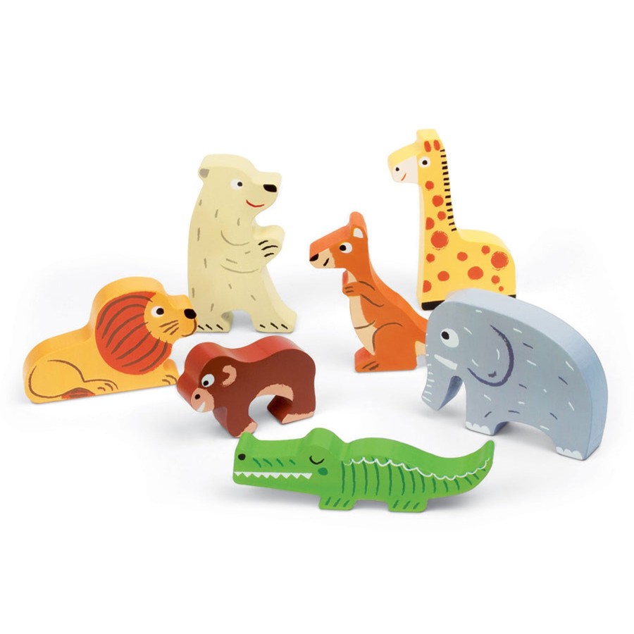 Play + Learn Janod Wooden Toys | Janod - Zoo Chunky Puzzle