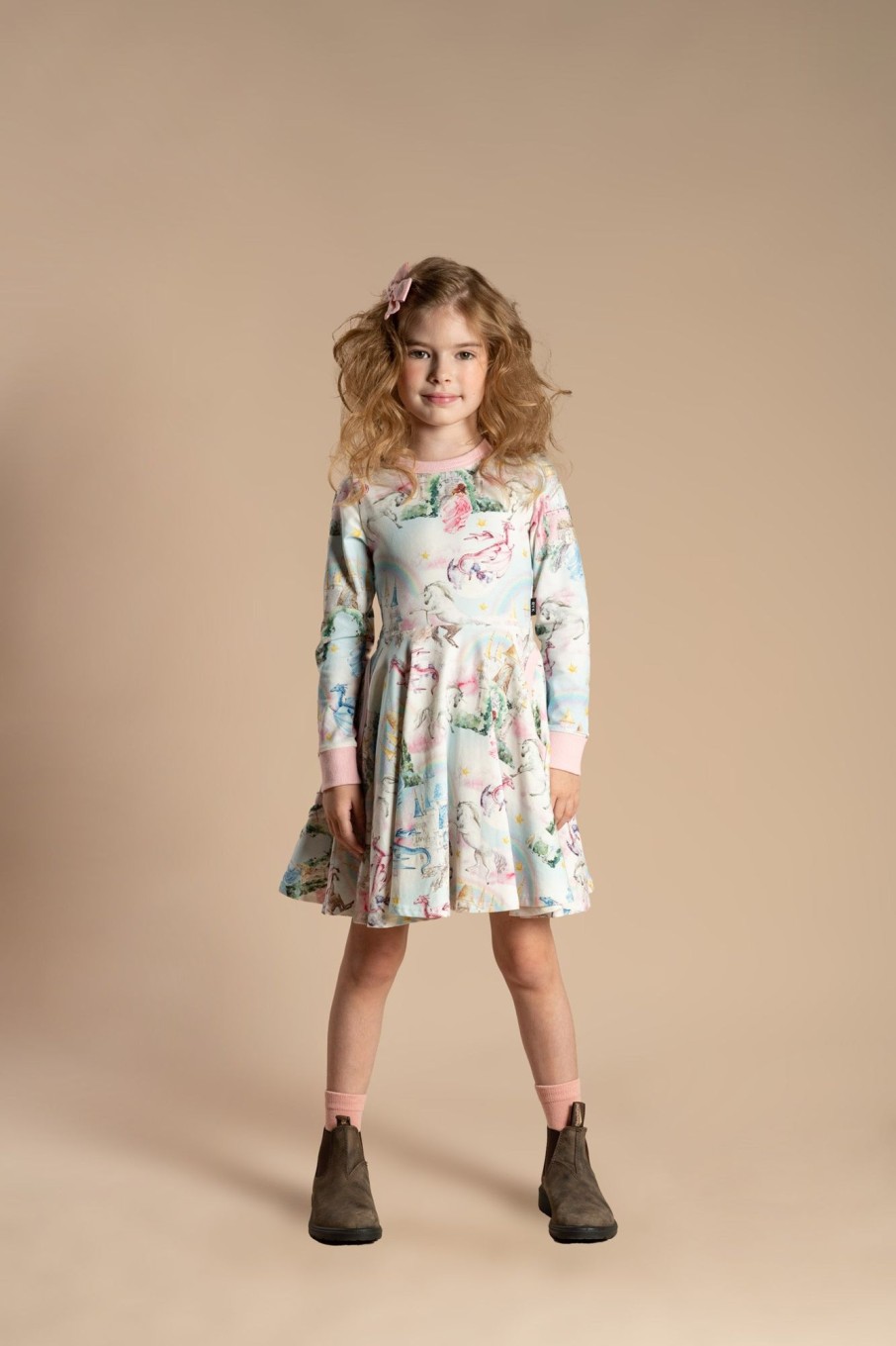 Child [2-14] Rock Your Baby Dresses | Rock Your Baby Fairy Tales Long Sleeve Waisted Dress