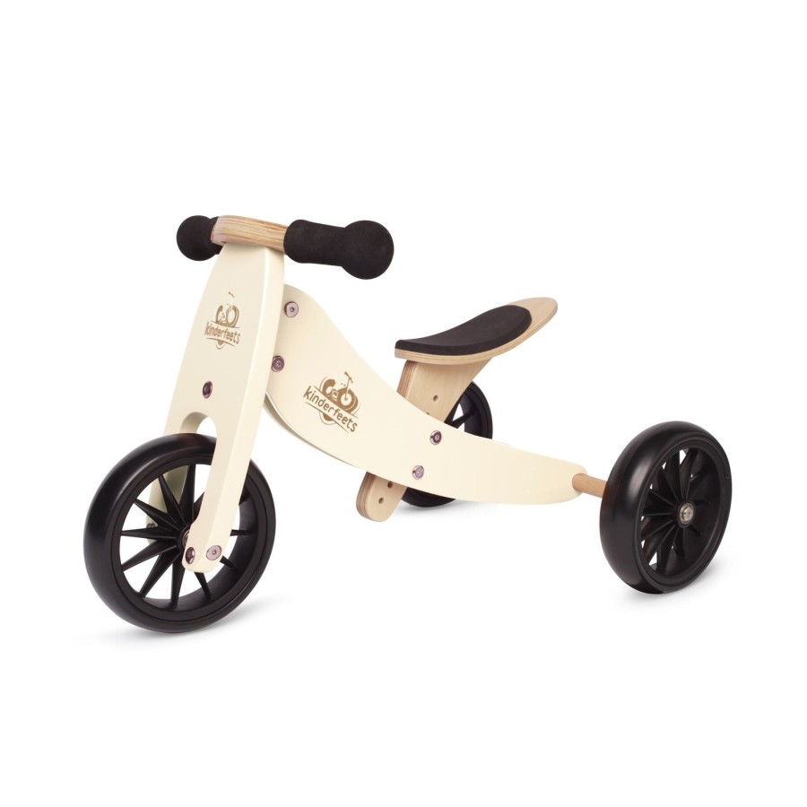 Play + Learn Kinderfeets Ride Ons + Push Alongs | Tiny Tot Trike - Cream