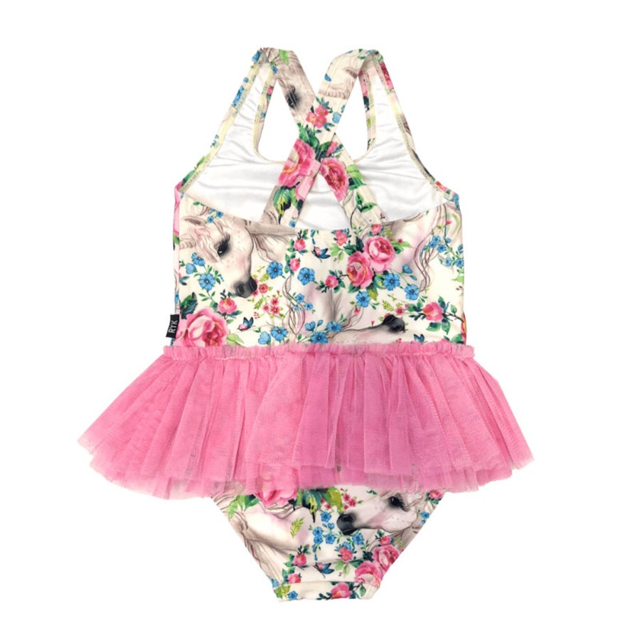 Child [2-14] Rock Your Baby Swim | Rock Your Baby Unicorn Lullaby Tulle One-Piece Swim With Full Lining