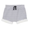 Baby [0-23M] Milky Bottoms | Milky Stripe Fleece Baby Short - Oatmeal