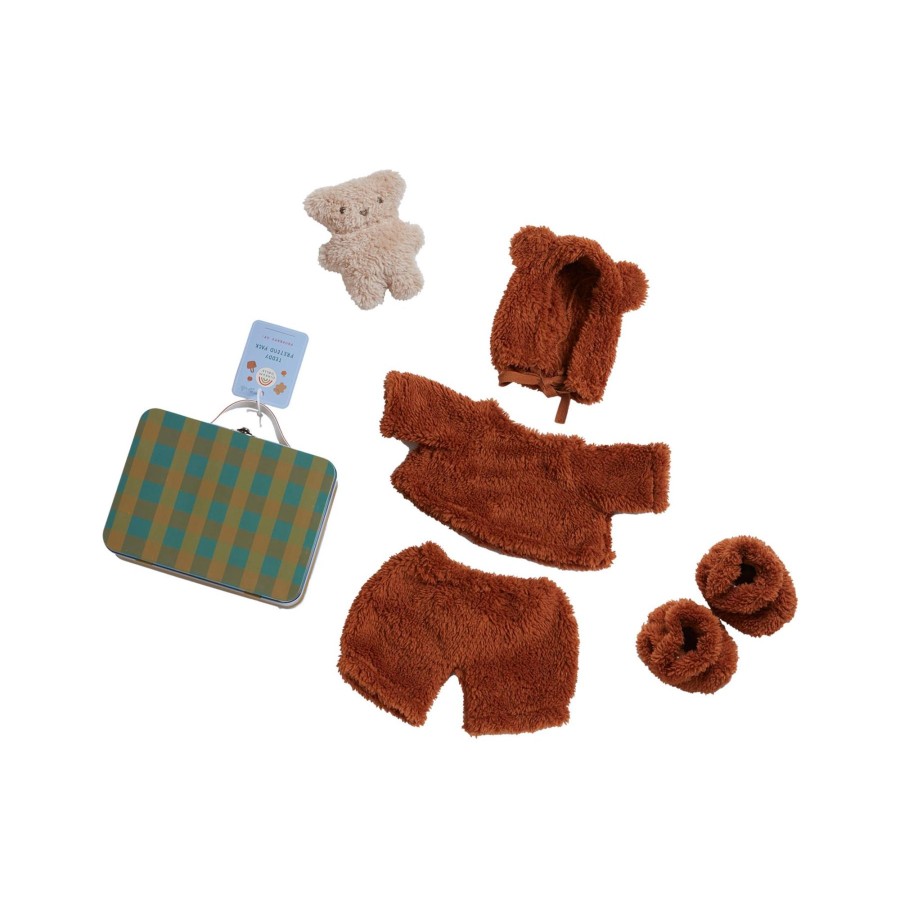 Play + Learn Olli Ella Dolls + Accessories | Olli Ella Dinkum Doll Pretend Pack - Teddy