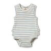 Baby [0-23M] Wilson & Frenchy All In One | Wilson And Frenchy Organic Ruffle Bodysuit Petit Blue