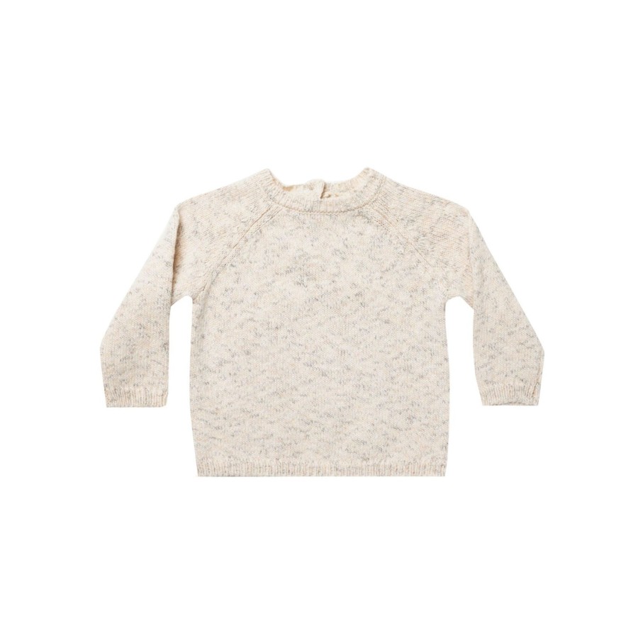 Baby [0-23M] Quincy Mae Knitwear | Quincy Mae Speckled Knit Sweater - Natural