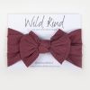 Child [2-14] Wild Kind Hair Accessories | Wild Kind Ayla Wide Bow Headband - Grape