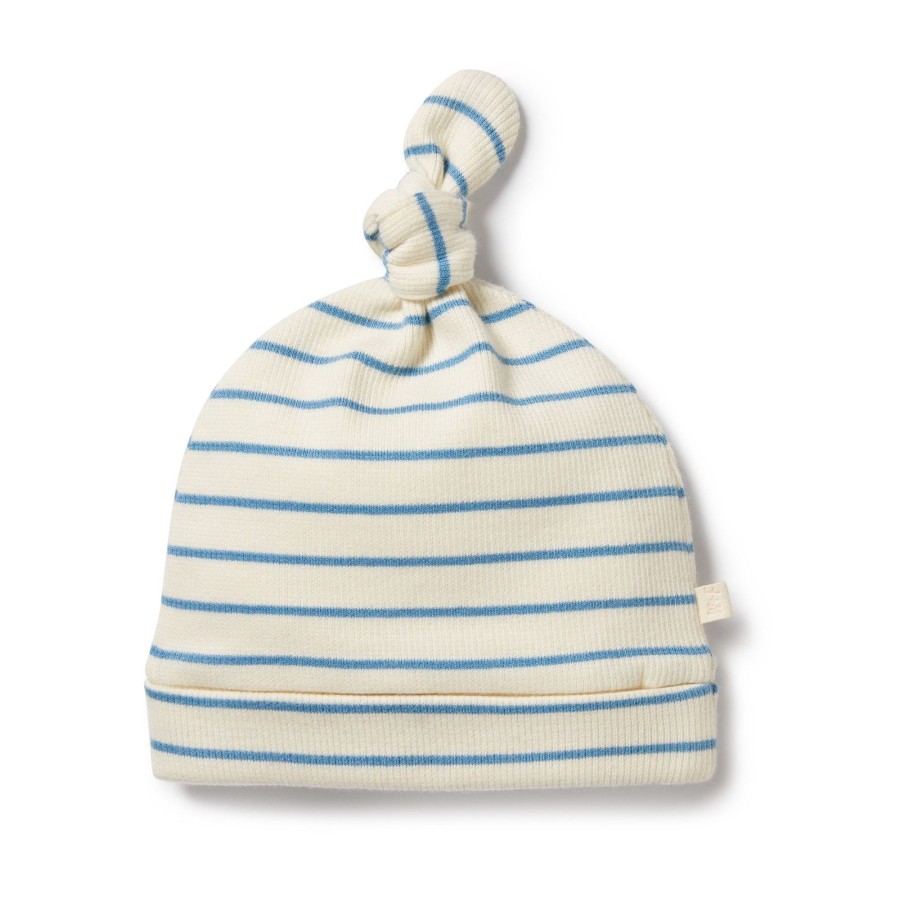 Baby [0-23M] Wilson & Frenchy Beanies | Wilson And Frenchy Organic Knot Hat Petit Blue