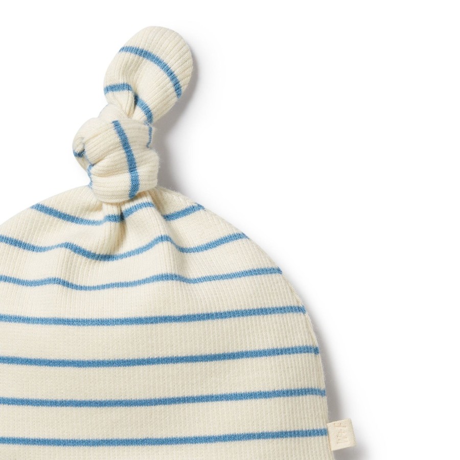 Baby [0-23M] Wilson & Frenchy Beanies | Wilson And Frenchy Organic Knot Hat Petit Blue