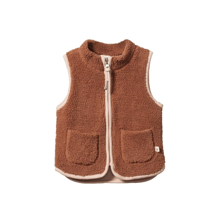 Child [2-14] Nature Baby Outerwear | Nature Baby Flint Vest - Hazelnut