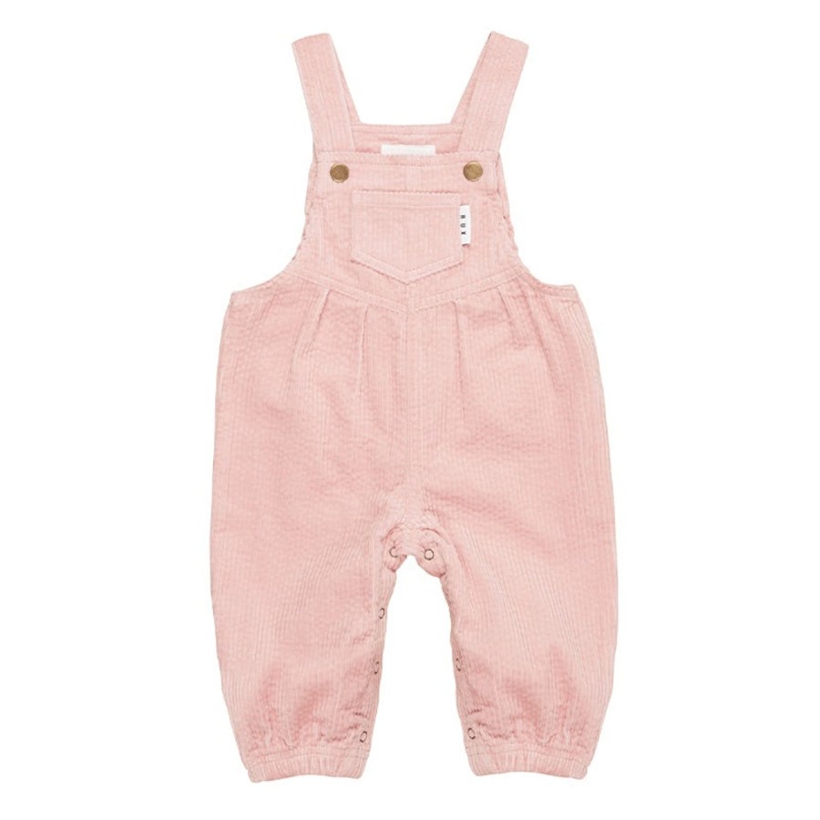 Child [2-14] Huxbaby Overalls + Playsuits | Huxbaby Cord Overalls - Rosebud