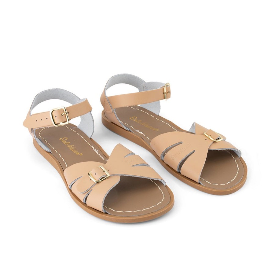 Child [2-14] Saltwater Sandals Footwear | Saltwater Sandals Classic Latte