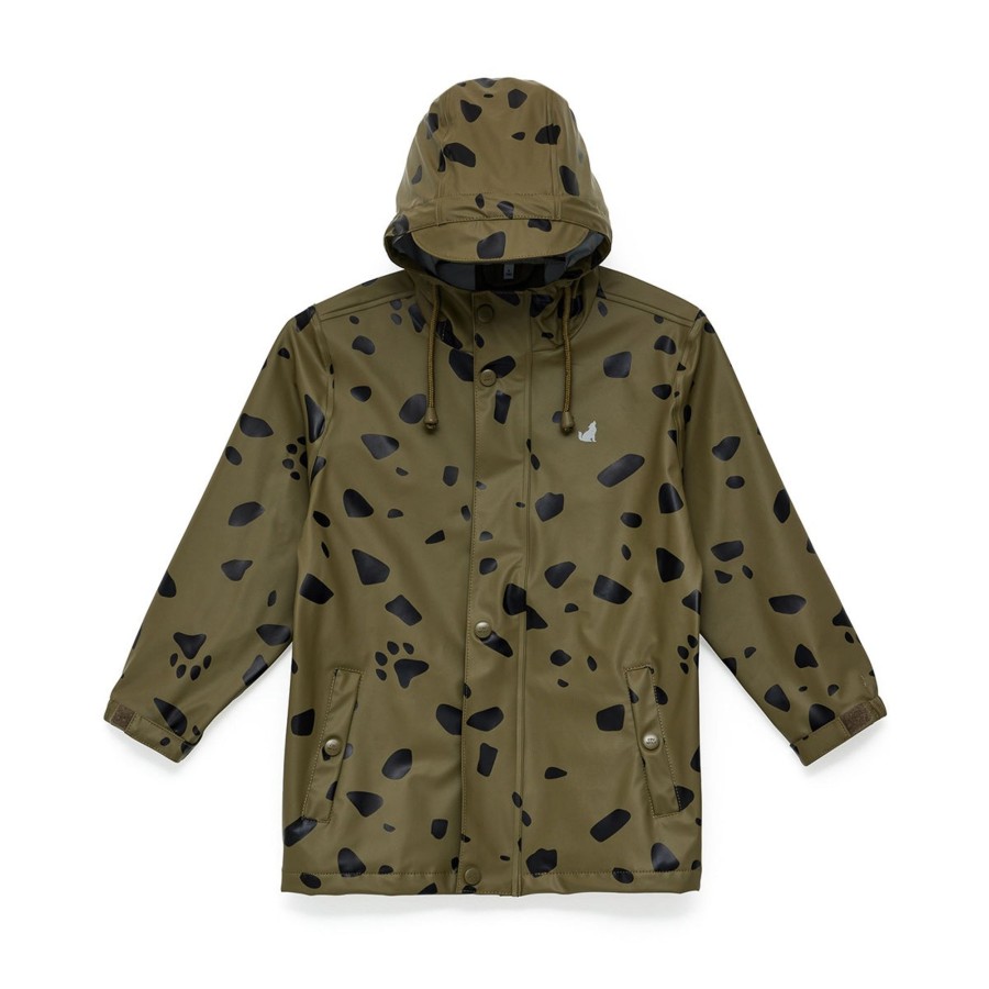 Child [2-14] Crywolf Rainwear | Crywolf Play Jacket - Khaki Stones