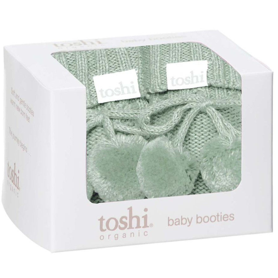 Baby [0-23M] Toshi Booties + Mittens | Toshi Organic Booties - Marley / Jade