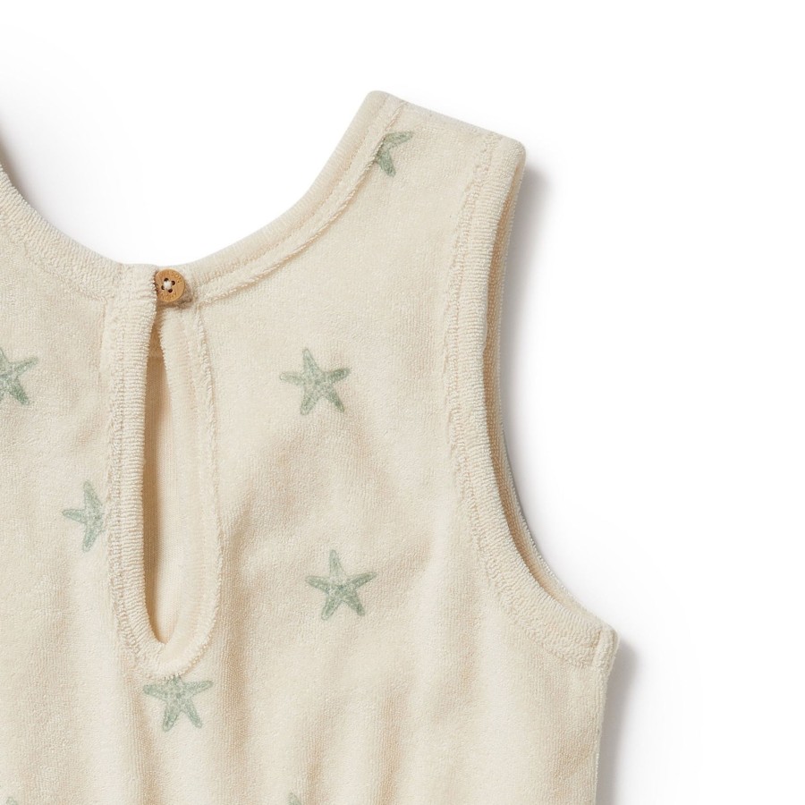 Child [2-14] Wilson & Frenchy Overalls + Playsuits | Wilson And Frenchy Organic Terry Playsuit Tiny Starfish