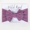 Baby [0-23M] Wild Kind Hair Accessories | Wild Kind Ayla Wide Bow Headband - Amethyst