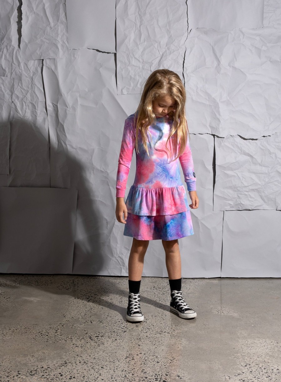 Baby [0-23M] Minti Dresses | Minti Sundae Tie Dye Dress - Multi