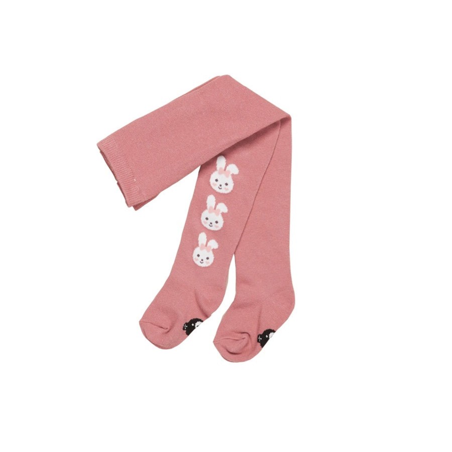 Child [2-14] Huxbaby Socks + Tights | Huxbaby Bunny Tights - Dusty Rose