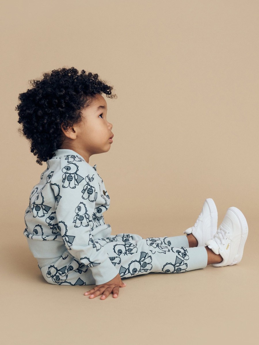 Baby [0-23M] Huxbaby Outerwear | Huxbaby Dino Hero Terry Bomber Jacket