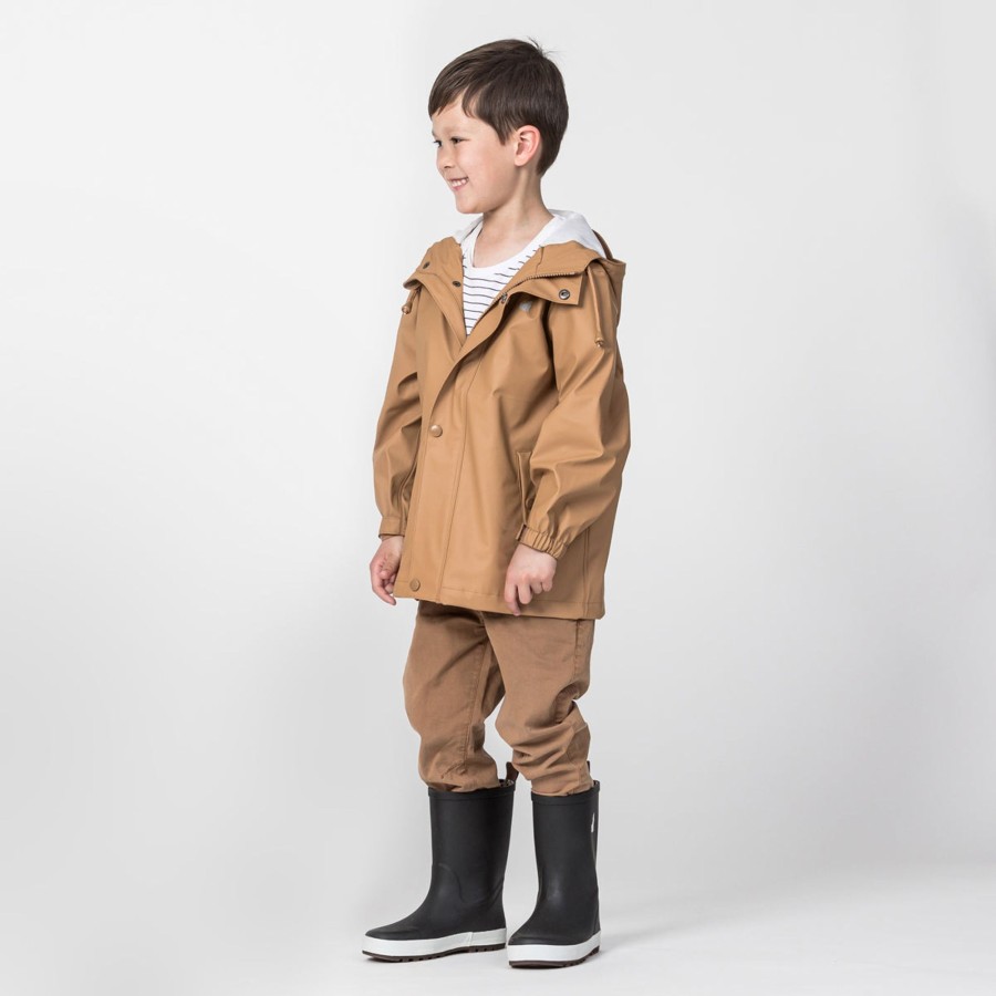 Child [2-14] Crywolf Rainwear | Crywolf Play Jacket - Tan