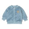 Child [2-14] Huxbaby Outerwear | Huxbaby Fur Jacket Rainbow Planet - Dusty Blue