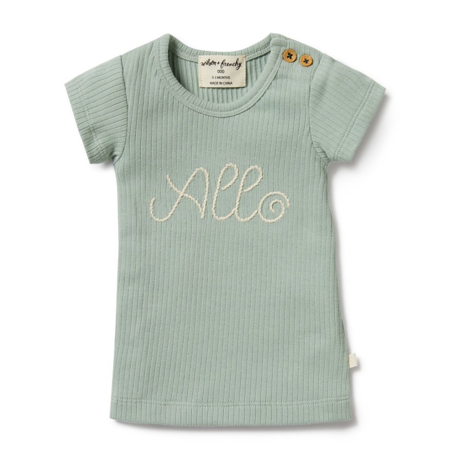 Baby [0-23M] Wilson & Frenchy Tops | Wilson And Frenchy Organic Rib Tee Allo