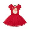 Child [2-14] Rock Your Baby Dresses | Rock Your Baby Circus Dress - Red Santa