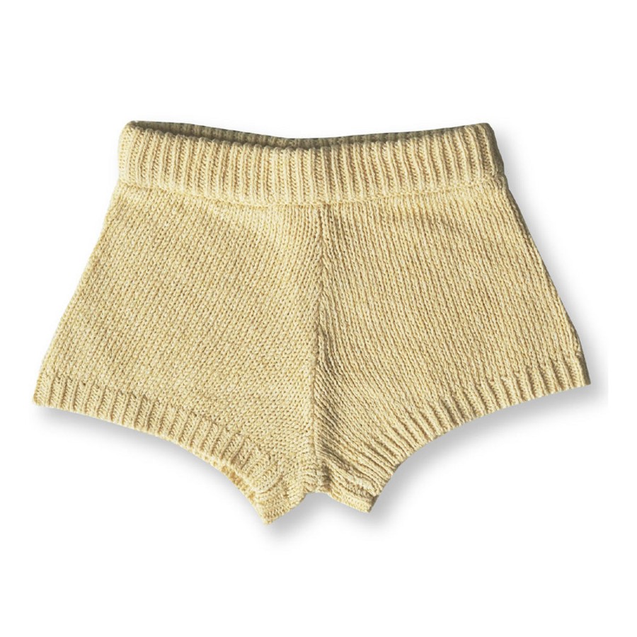 Child [2-14] Grown Knitwear | Grown Beach Shorts - Lemon