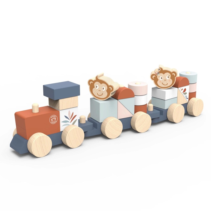 Baby [0-23M] Speedy MonHot Shape Sorters + Puzzles | Speedy Monkey - Stacking Train