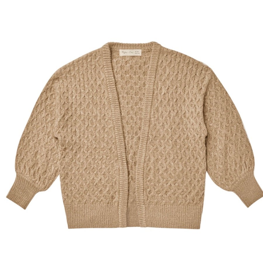 Child [2-14] Rylee + Cru Knitwear | Rylee + Cru Gretel Cardigan - Putty