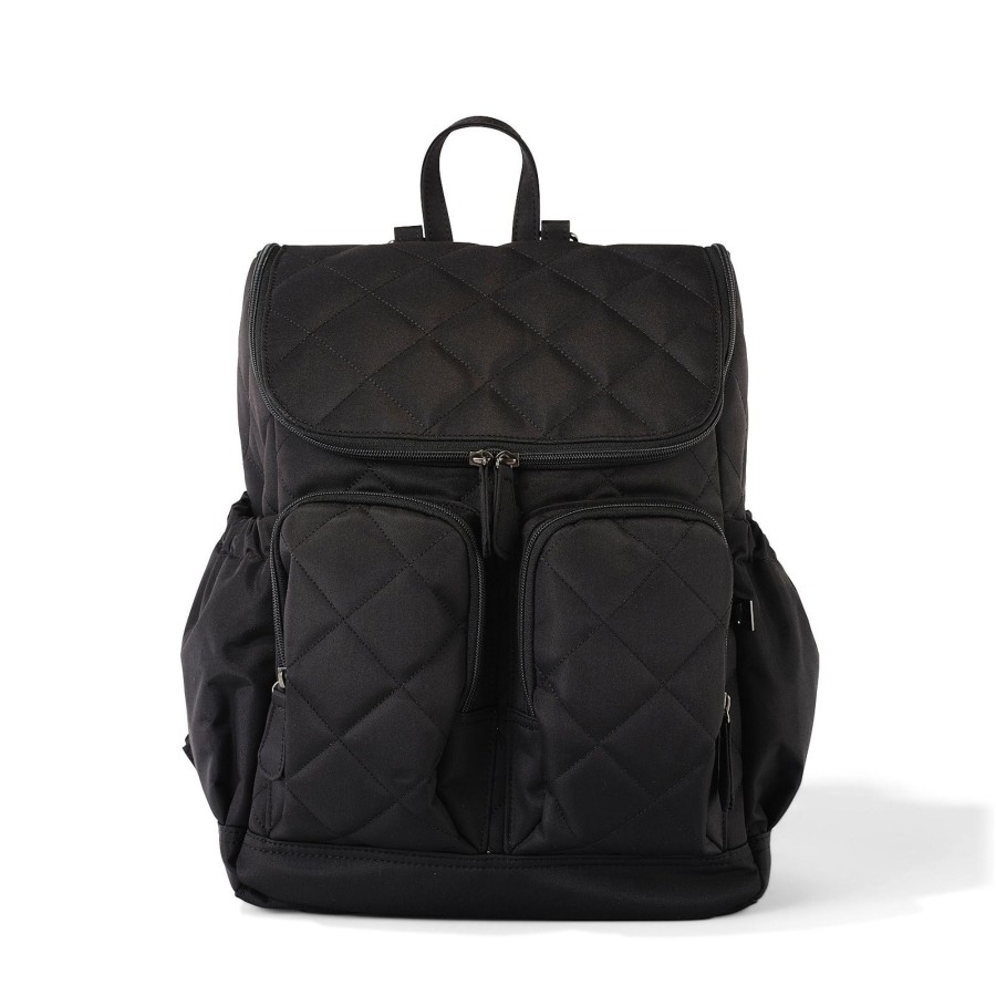 Grown Ups Oi Oi | Oioi Signature Nappy Backpack - Black Diamond Quilt