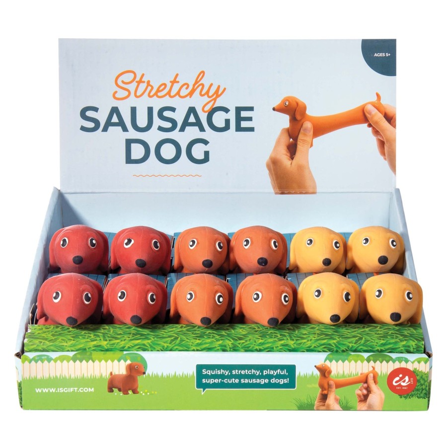 Play + Learn IS GIFT Small + Fun | Stretchy Sausage Dog - Assorted