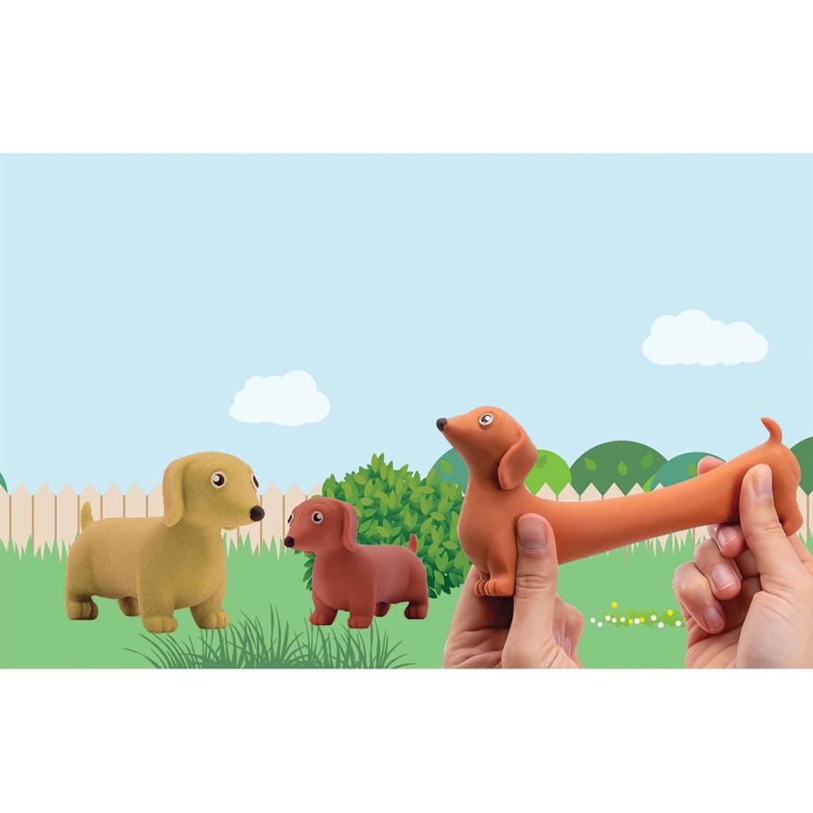 Play + Learn IS GIFT Small + Fun | Stretchy Sausage Dog - Assorted