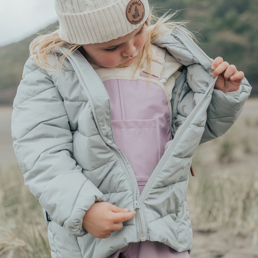 Baby [0-23M] Crywolf Outerwear | Crywolf Eco-Puffer Jacket - Moss