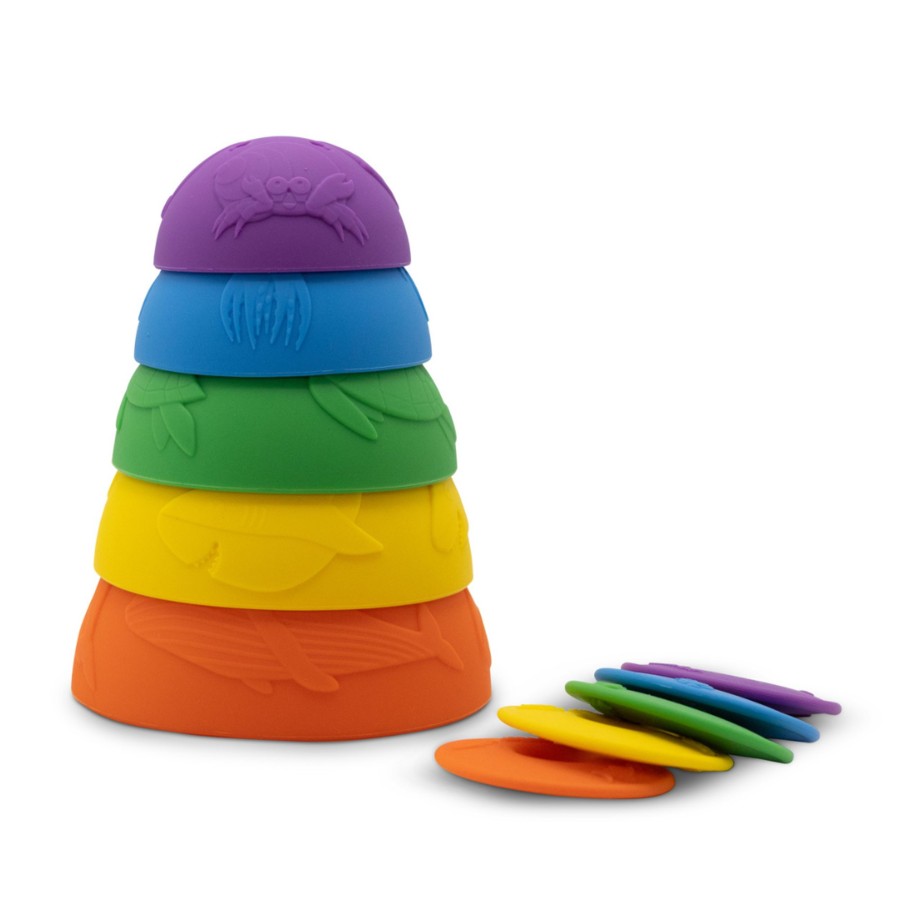 Baby [0-23M] Jellystone Designs Sensory | Ocean Stacking Cup - Rainbow