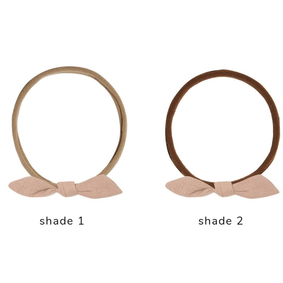 Baby [0-23M] Quincy Mae Hair Accessories | Quincy Mae Little Knot Headband | Apricot - Brown