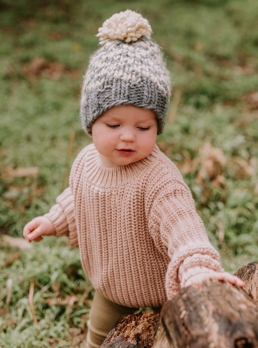 Child [2-14] Acorn Beanies | Acorn Indie Beanie - Grey