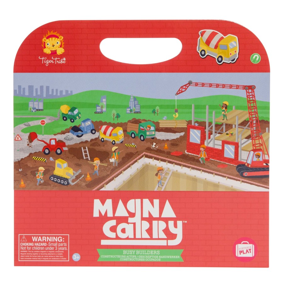 Play + Learn Tiger Tribe Magnet Play | Magna Carry - Busy Builders