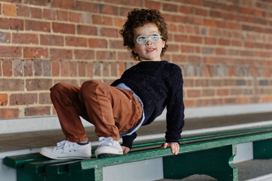 Child [2-14] Milky Knitwear | Milky Knit Jumper - Navy Fleck