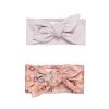 Baby [0-23M] Huxbaby Hair Accessories | Huxbaby Rainbow Flower Bear 2 Pack Headband - Dusty Rose / Lavender