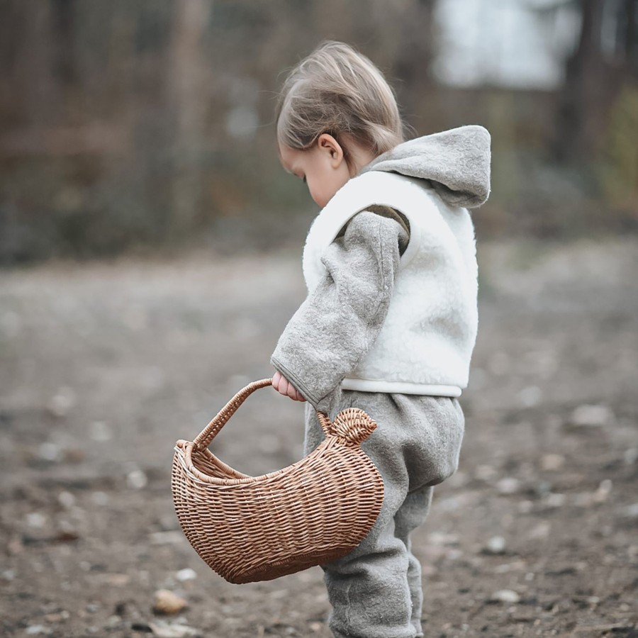 Play + Learn Olli Ella Dolls + Accessories | Olli Ella - Rattan Chicken Basket - Daisy & Hen Exclusive