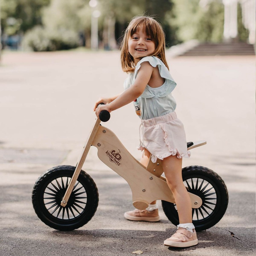 Play + Learn Kinderfeets Bikes + Trikes | Balance Bike - Natural