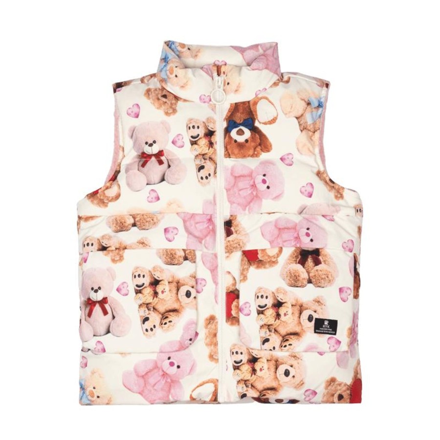 Child [2-14] Rock Your Baby Outerwear | Rock Your Baby Teddy Padded Vest With Lining