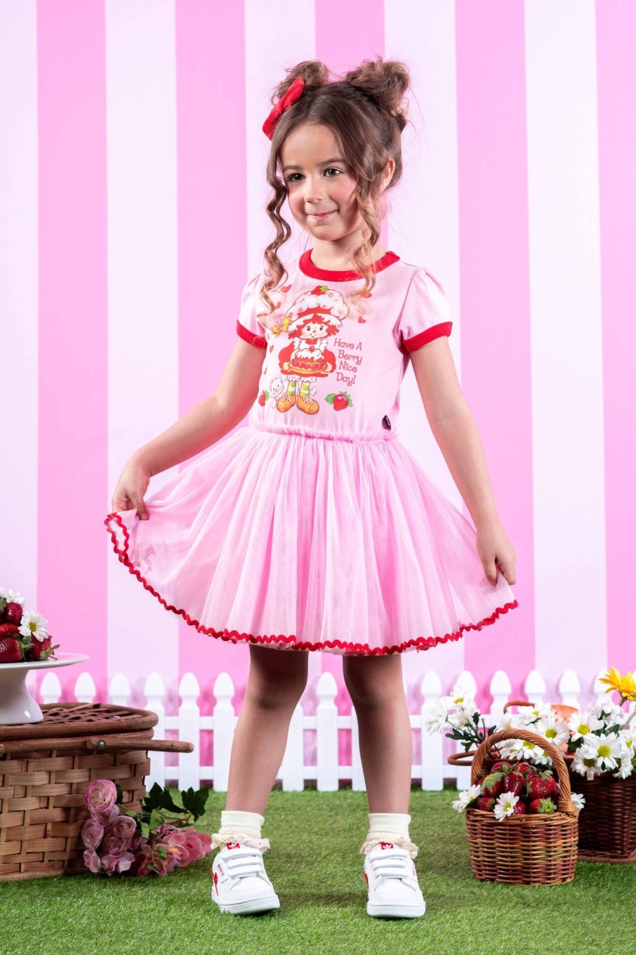 Child [2-14] Rock Your Baby Dresses | Rock Your Baby Circus Dress - Berry Nice Day