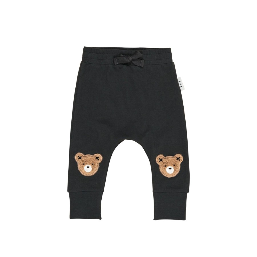 Child [2-14] Huxbaby Bottoms | Huxbaby Fur Hux Drop Crotch Pant - Soft Black