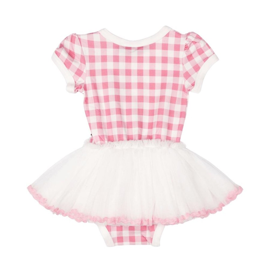 Baby [0-23M] Rock Your Baby Dresses | Rock Your Baby Circus Dress - Pink Gingham Santa | Baby