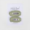 Child [2-14] Wild Kind Hair Accessories | Wild Kind Harriet Hair Clips - Sage