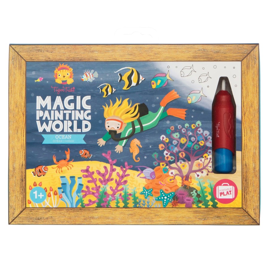 Play + Learn Tiger Tribe Activity Sets | Magic Painting World - Ocean